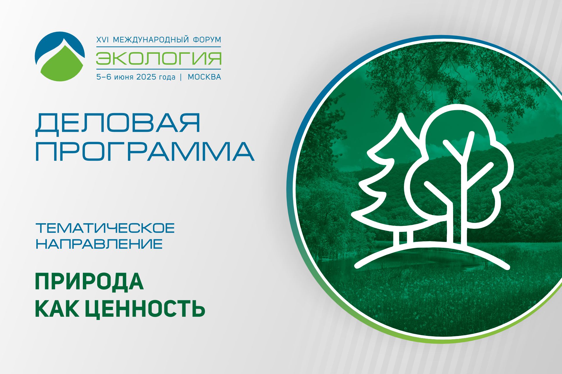 Природа как ценность станет одним из направлений деловой программы форума